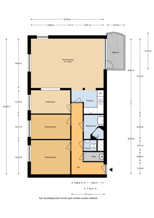 Floorplan - Baden Powellweg 108, 1069 LK Amsterdam